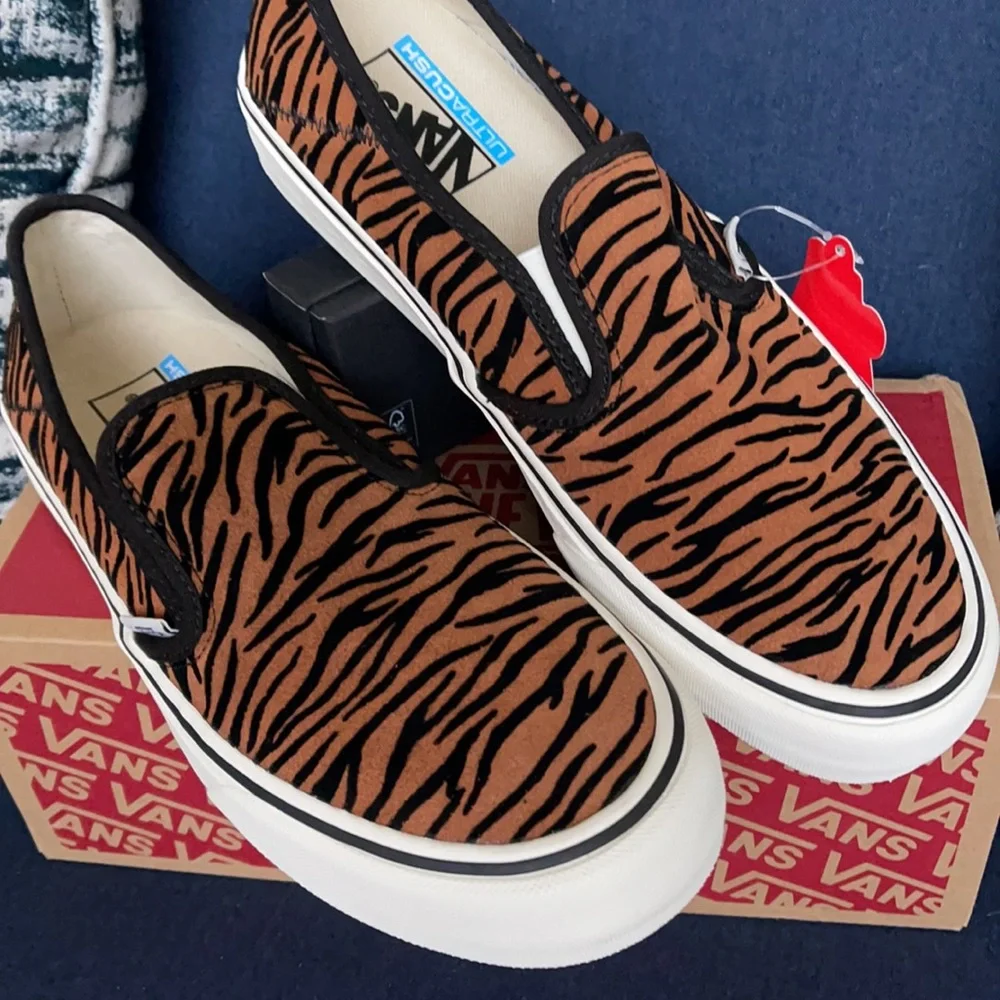 Vans Slip-On Sf Animal Stripes Black Marshmallow WMNS - Picture 9 of 16